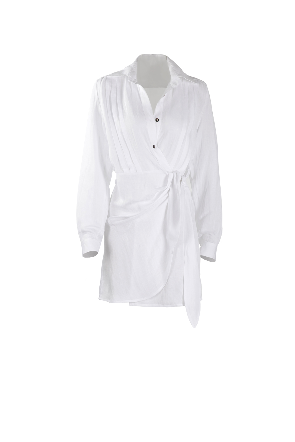 Backless Short linen Shirt-Dress » Bardash Shop